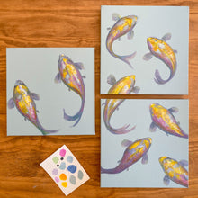 Load image into Gallery viewer, Dancing Koi Triptych
